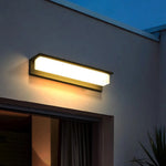 Ray Modern Rectangular Metal Acrylic Outdoor Solar Wall Lamp - Lamp Outdoor