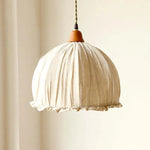 Haloa Vintage Pendant Light Beige, Fabric - Lamp Outdoor
