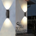 Ray Minimalist Cylindrical LED Outdoor Wall Lamp Cement Garden Corridor - Lamp Outdoor