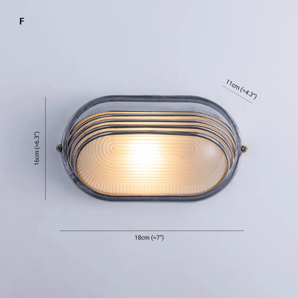 Ray Wall Lamp Geometric Modern Metal Glass Outdoor - Lamp Outdoor