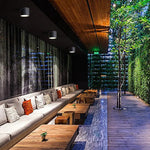 Ray Modern Cylindrical Flush Mount Ceiling Light Metal Glass - Lamp Outdoor