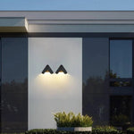 Ray Minimalist Triangle Metal Outdoor Wall Lamp Balck - Lamp Outdoor