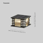 Ray Modern Square Metal Acrylic Glass Outdoor Solar Floor Lamps - Lamp Outdoor