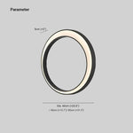 Aria Modern Art Ring LED Outdoor Wall Lamp Metal Garden Corridor Balcony - Lamp Outdoor