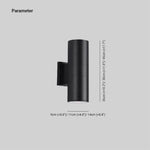 Ray Minimalist Double-headed LED Outdoor Wall Lamp Metal Glass Garden Corridor - Lamp Outdoor