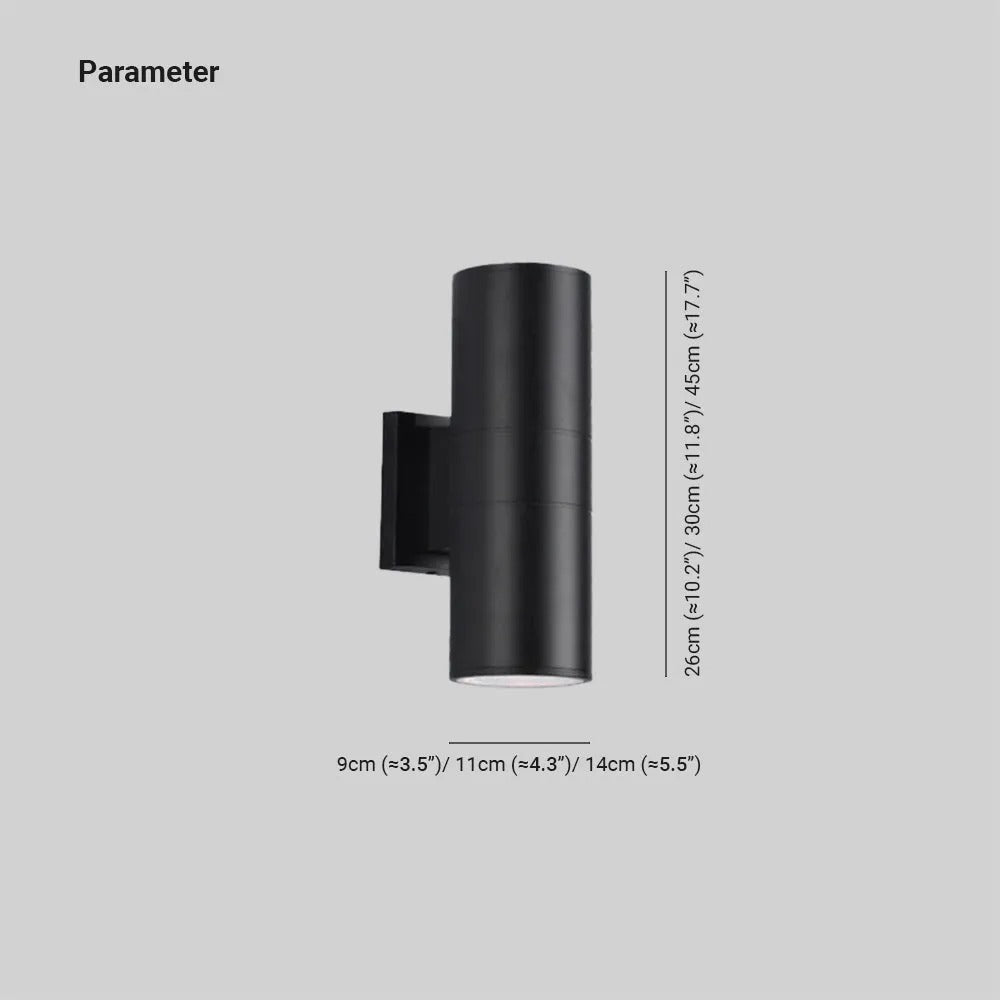 Ray Minimalist Double-headed LED Outdoor Wall Lamp Metal Glass Garden Corridor - Lamp Outdoor