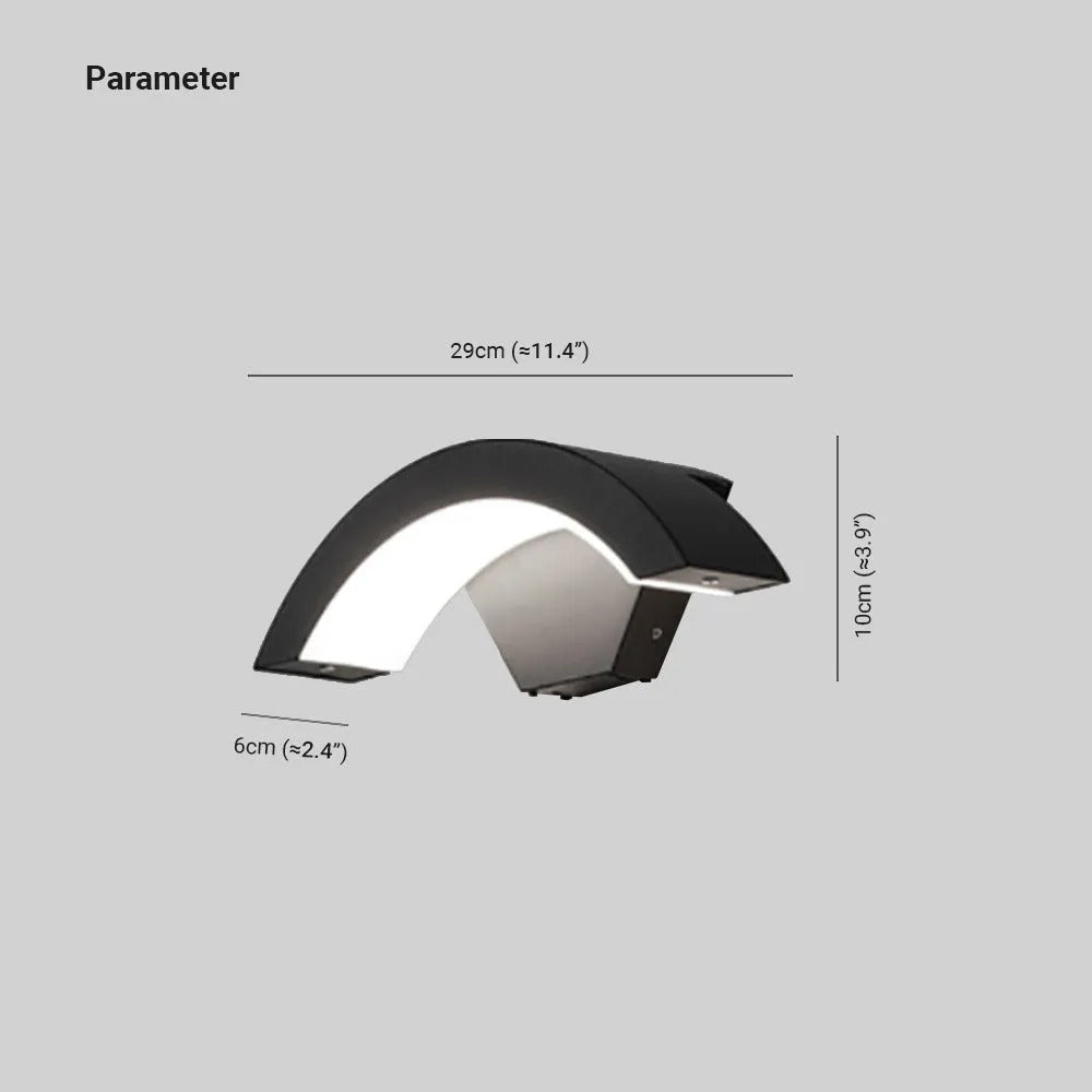 Ray Nordic Arc Metal LED Outdoor Wall Lamp - Lamp Outdoor