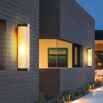 Ray Modern Semi-Cylindrical Metal Glass Outdoor Wall Lamp - Lamp Outdoor