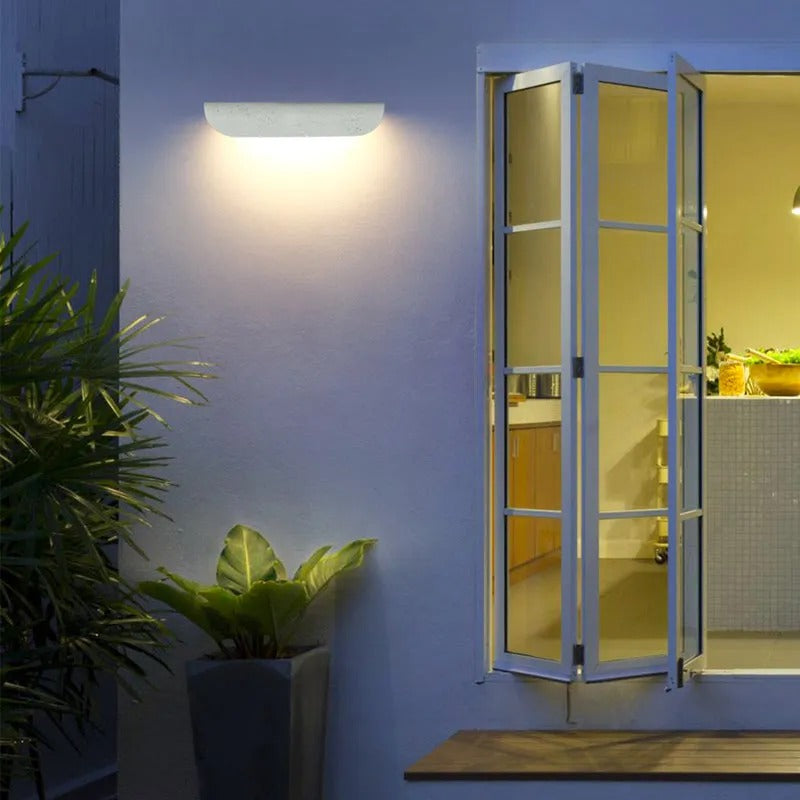 Ray Modern Curved Waterproof LED Outdoor Wall Lamp Metal Garden Corridor - Lamp Outdoor