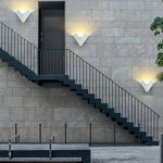 Ray Minimalist Triangle Metal Outdoor Wall Lamp Balck - Lamp Outdoor