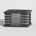 Ray Modern Square Metal Acrylic Glass Outdoor Solar Floor Lamps - Lamp Outdoor