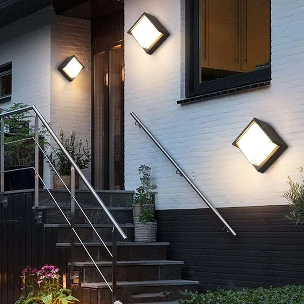 Ray Modern Square Metal Outdoor Wall Lamp - Lamp Outdoor