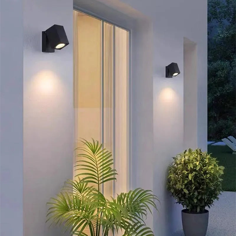 Ray Modern Outdoor Rotatable Metal Spotlight Wall Lamp - Lamp Outdoor