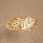 Rinwa Natural Pendant Light for Dining Room/Kitchen Island, Bamboo - Lamp Outdoor