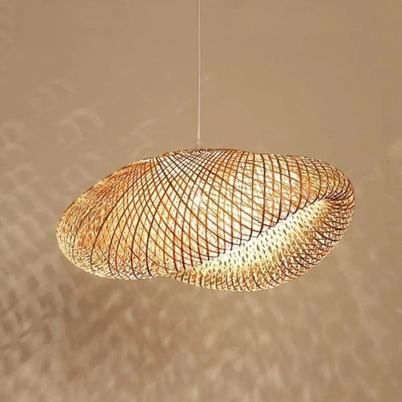 Rinwa Natural Pendant Light for Dining Room/Kitchen Island, Bamboo - Lamp Outdoor