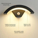 Ray Nordic Arc Metal LED Outdoor Wall Lamp - Lamp Outdoor