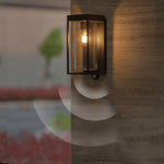 Ray Modern Rectangular Solar Waterproof Metal Glass Outdoor Wall Lamp - Lamp Outdoor
