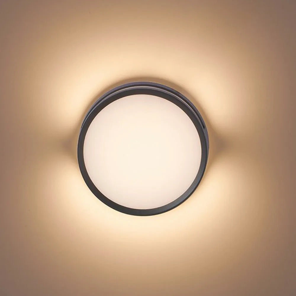 Ray Modern Round Metal Acrylic Outdoor Waterproof Wall Lamp - Lamp Outdoor