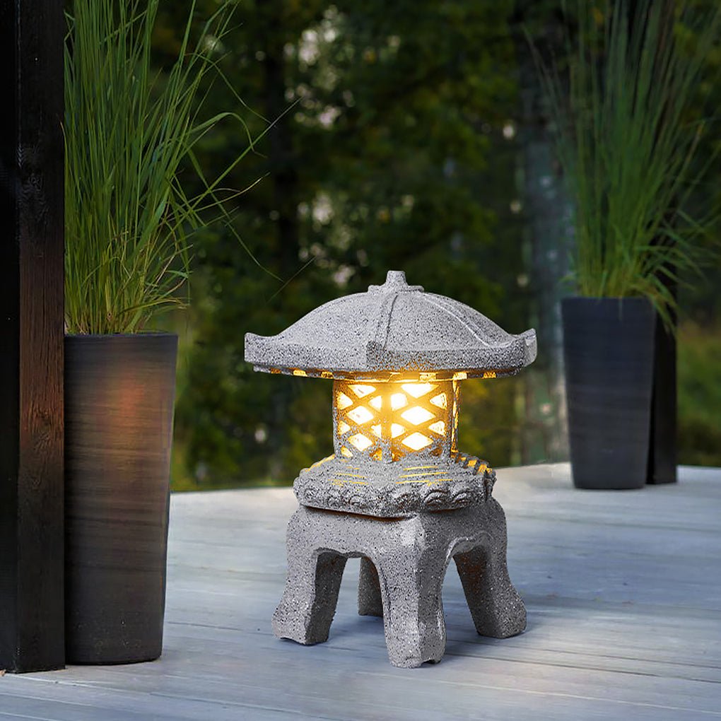 Rustic Imitation Stone Tower Outdoor Landscape Lighting - Lamp Outdoor