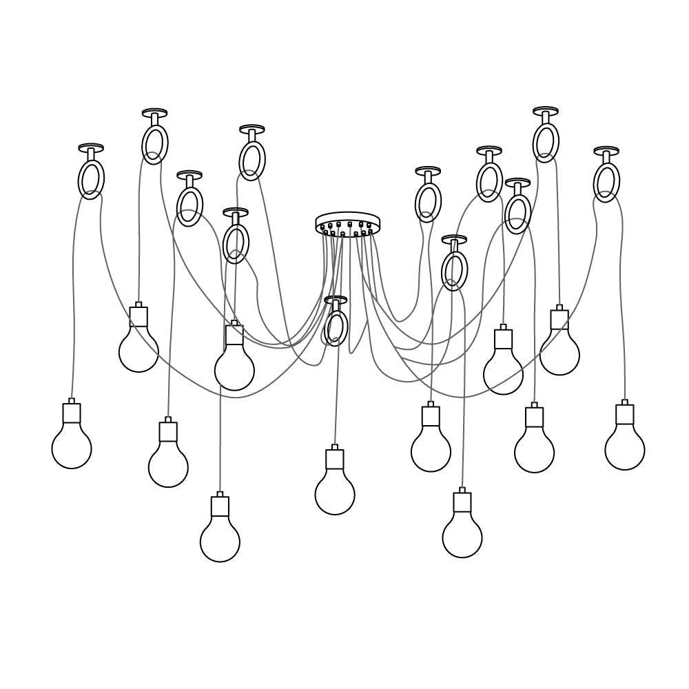 Industrial Spider Chandelier - Lamp Outdoor