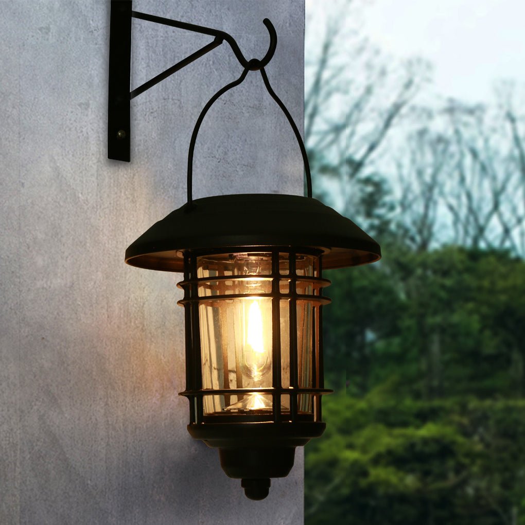Industrial Style Solar Outdoor Wall Lights Wall Sconce Lighting LED Wall Lamp - Lamp Outdoor