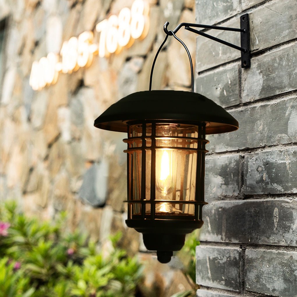 Industrial Style Solar Outdoor Wall Lights Wall Sconce Lighting LED Wall Lamp - Lamp Outdoor
