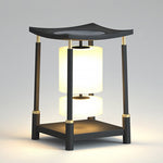 Unique Solar-Powered LED Outdoor Lights Asian-Inspired Design - Lamp Outdoor