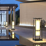 Unique Solar-Powered LED Outdoor Lights Asian-Inspired Design - Lamp Outdoor