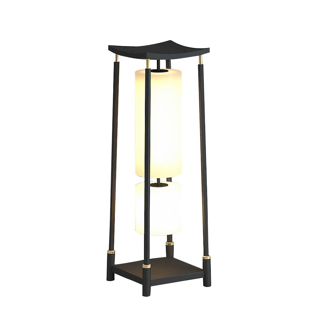 Unique Solar-Powered LED Outdoor Lights Asian-Inspired Design - Lamp Outdoor