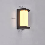 Creative Geometric Waterproof Black Modern Outdoor Wall Lights Wall Lamp - Lamp Outdoor