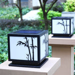 Geometric Acrylic Waterproof LED Modern Solar Lights Outdoor Pillar Lamp - Lamp Outdoor