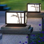 Geometric Acrylic Waterproof LED Modern Solar Lights Outdoor Pillar Lamp - Lamp Outdoor