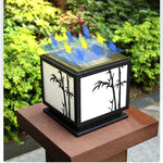 Geometric Acrylic Waterproof LED Modern Solar Lights Outdoor Pillar Lamp - Lamp Outdoor