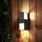 Adjustable Square Lamps Up And Down Lighting Black Outdoor Wall Lights - Lamp Outdoor
