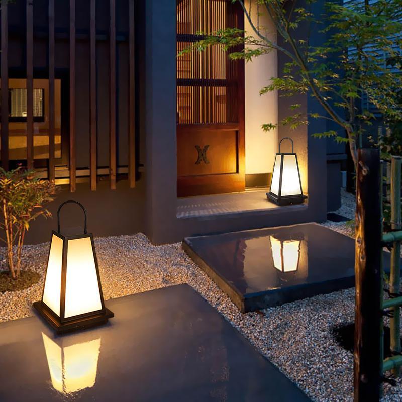 Waterproof LED Black Retro Outdoor Light Lanterns Garden Lights - Lamp Outdoor