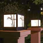 Geometric Acrylic Waterproof LED Modern Solar Lights Outdoor Pillar Lamp - Lamp Outdoor
