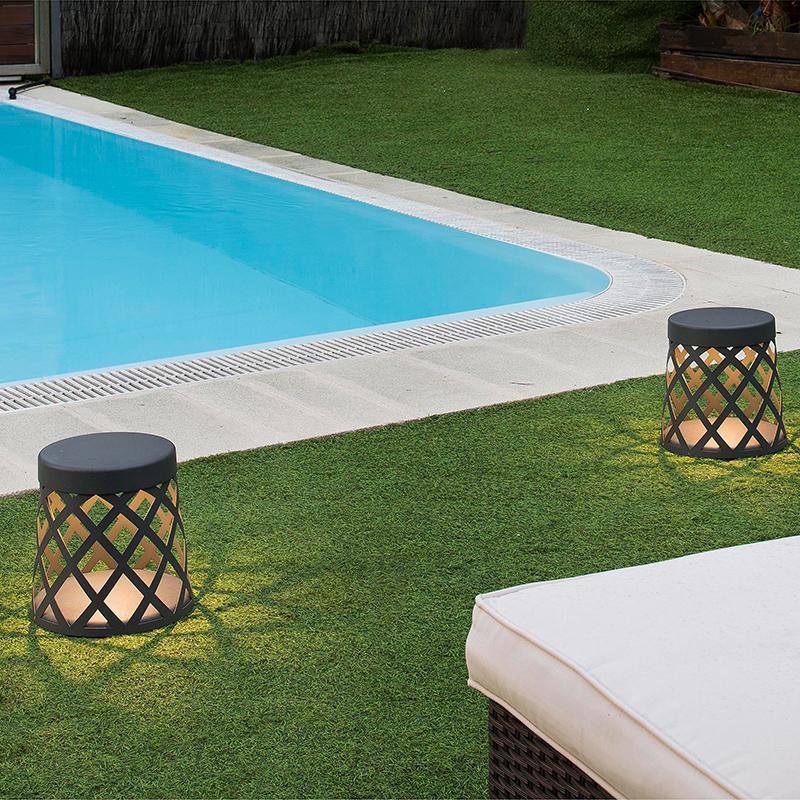 Stool Waterproof LED Aluminum Black Modern Outdoor Light Lanterns Lawn Lamp - Lamp Outdoor