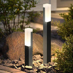 Sleek Cuboid Black Aluminum LED Bollard Lights Waterproof and Minimalist Design - Lamp Outdoor