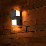 Adjustable Square Lamps Up And Down Lighting Black Outdoor Wall Lights - Lamp Outdoor