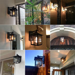 Minimalist Square Glass Lampshade Waterproof Modern Outdoor Lanterns - Lamp Outdoor