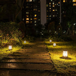 Round Creative Waterproof LED Black Modern Outdoor Pillar Lights - Lamp Outdoor
