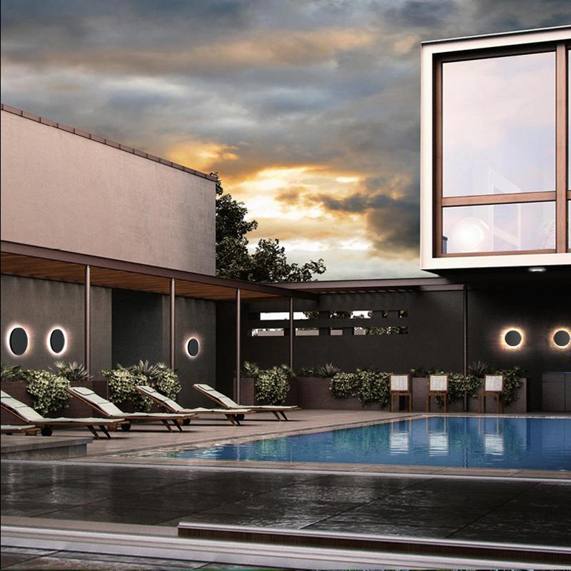 Modern Waterproof LED Outdoor Wall Lights in Flat and Square Designs - Lamp Outdoor