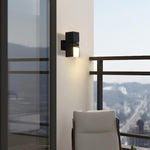 Adjustable Square Lamps Up And Down Lighting Black Outdoor Wall Lights - Lamp Outdoor