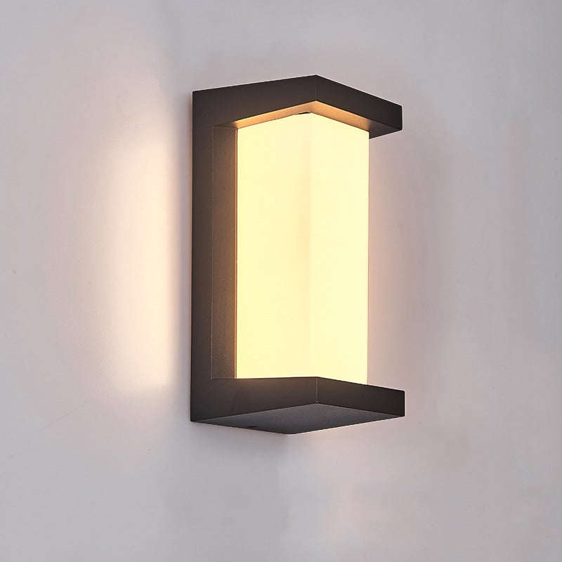 Creative Geometric Waterproof Black Modern Outdoor Wall Lights Wall Lamp - Lamp Outdoor
