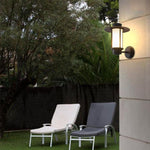 Top Hats Shape Aluminum LED Waterproof Black Retro Outdoor Wall Lights - Lamp Outdoor