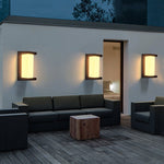Creative Geometric Waterproof Black Modern Outdoor Wall Lights Wall Lamp - Lamp Outdoor