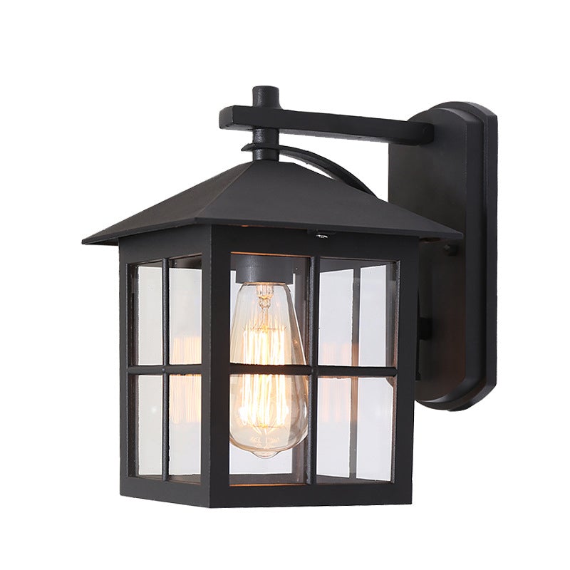 Minimalist Square Glass Lampshade Waterproof Modern Outdoor Lanterns - Lamp Outdoor
