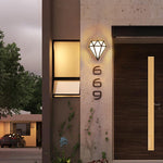 Rhombus Diamonds LED Waterproof Modern Porch Lights Outdoor Wall Lights - Lamp Outdoor