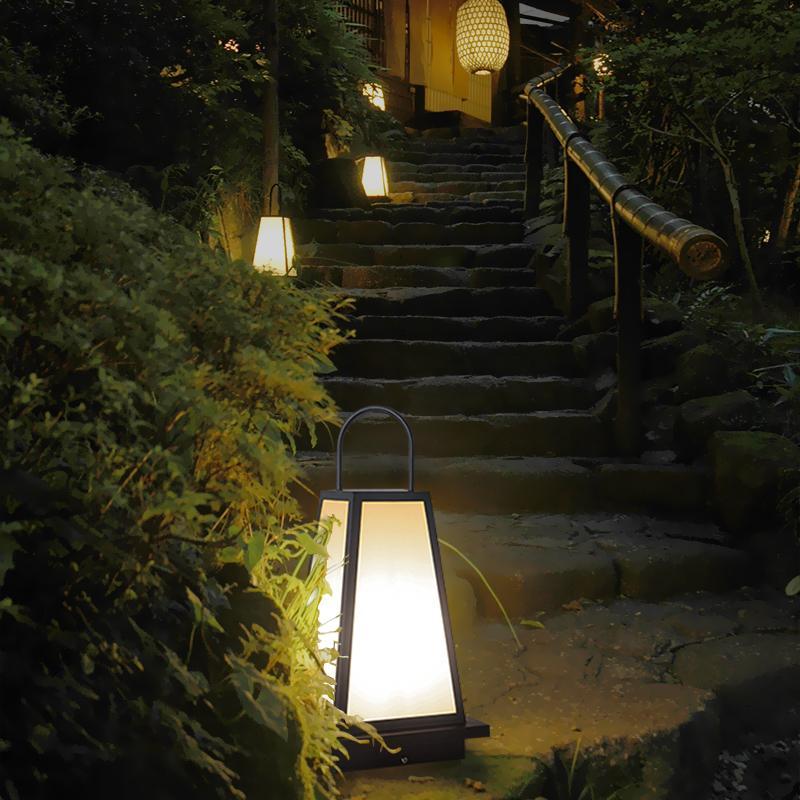 Waterproof LED Black Retro Outdoor Light Lanterns Garden Lights - Lamp Outdoor