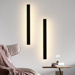 Waterproof Long Linear Metal Black Modern LED Outdoor Wall Lights - Lamp Outdoor